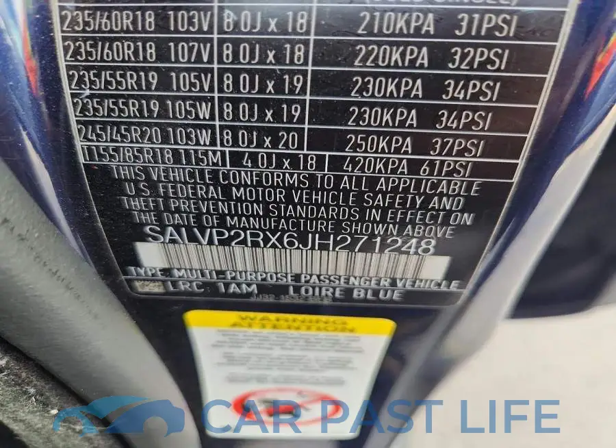 SALVP2RX6JH271248# 12