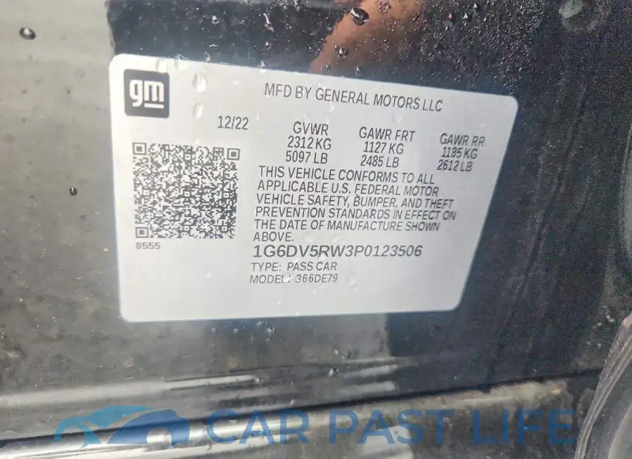 1G6DV5RW3P0123506# 12