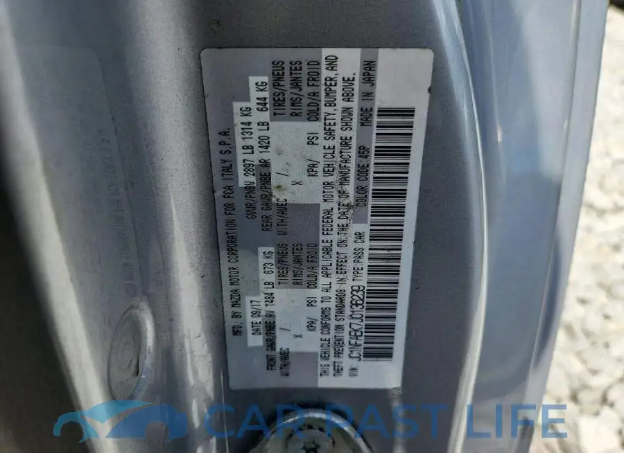 JC1NFAEK7J0136239# 12
