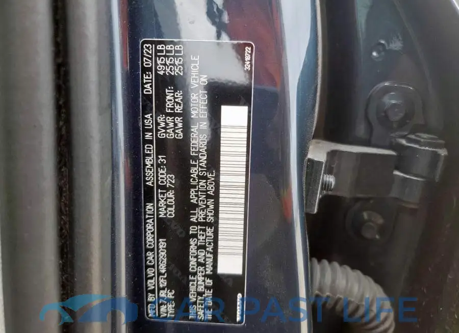 7JRL12FL4RG290191# 12
