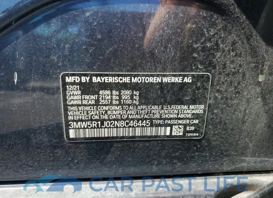 3MW5R1J02N8C46445# 12