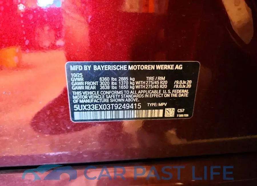 5UX33EX03T9249415# 14
