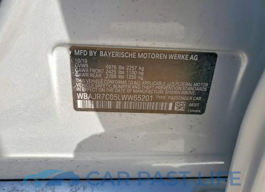 WBAJR7C05LWW65201# 12