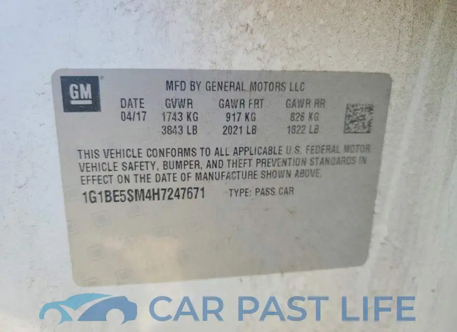 1G1BE5SM4H7247671# 12