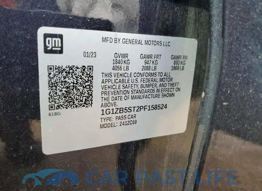 1G1ZB5ST2PF158524# 13