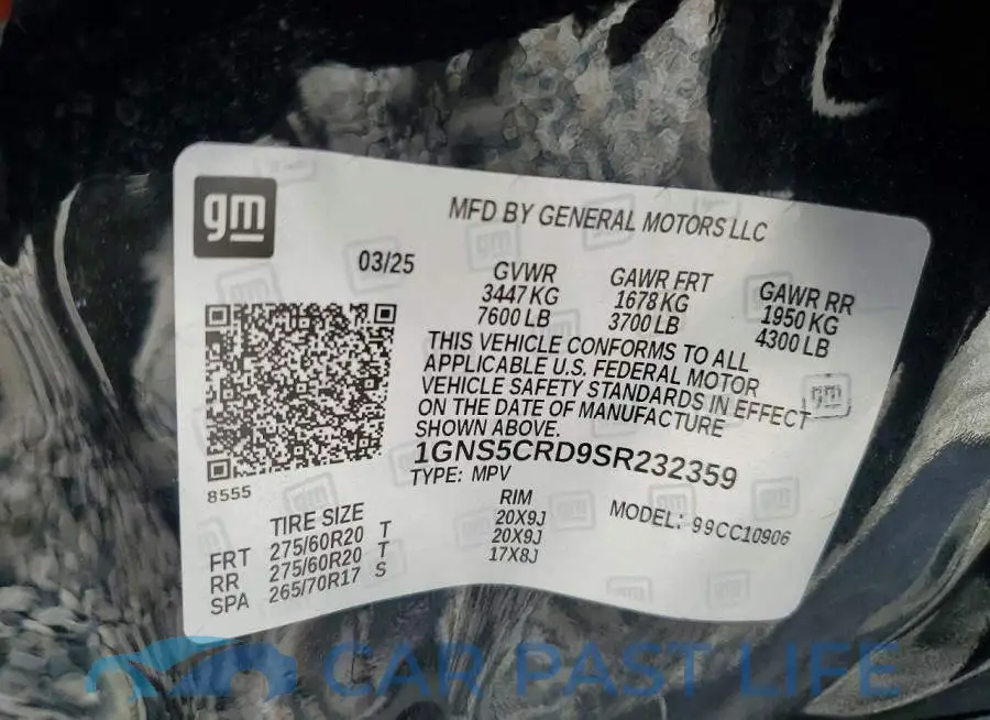 1GNS5CRD9SR232359# 13