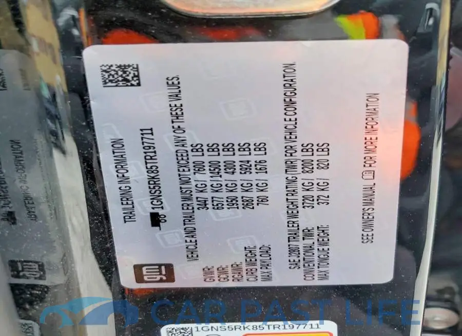 1GNS5RK85TR197711# 14