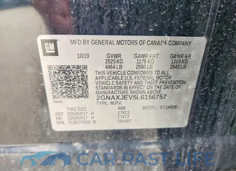 2GNAXJEV5L6156757# 13