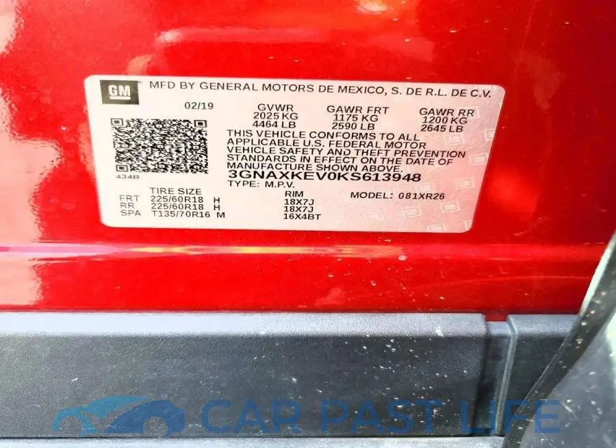 3GNAXKEV0KS613948# 13