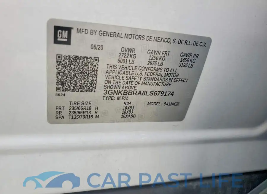 3GNKBBRA8LS679174# 13