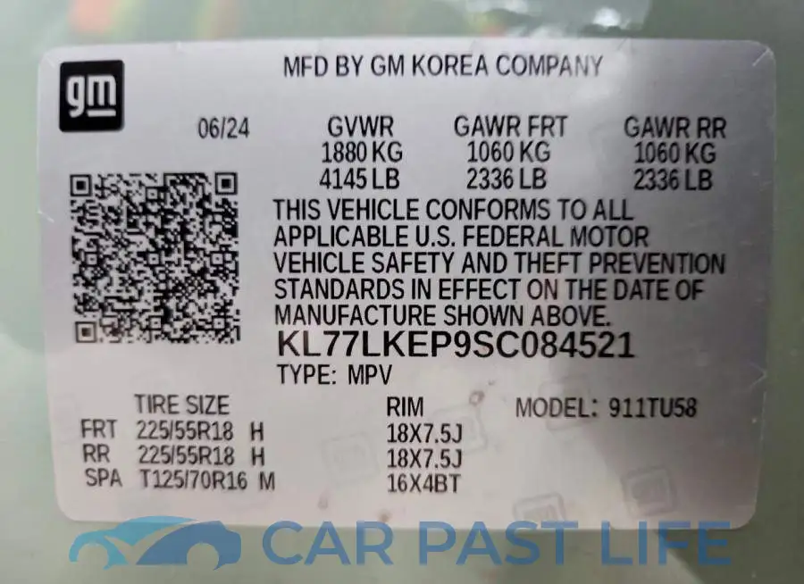 KL77LKEP9SC084521# 13