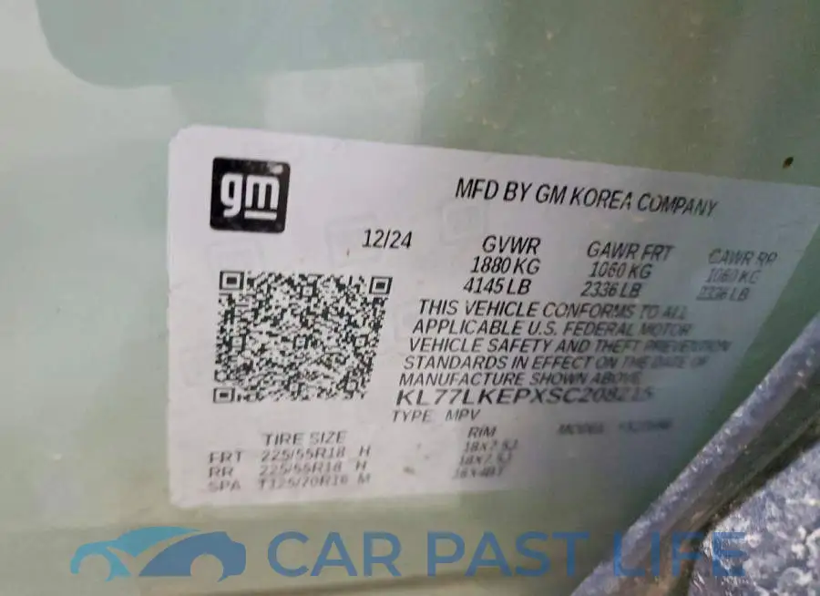 KL77LKEPXSC208215# 13
