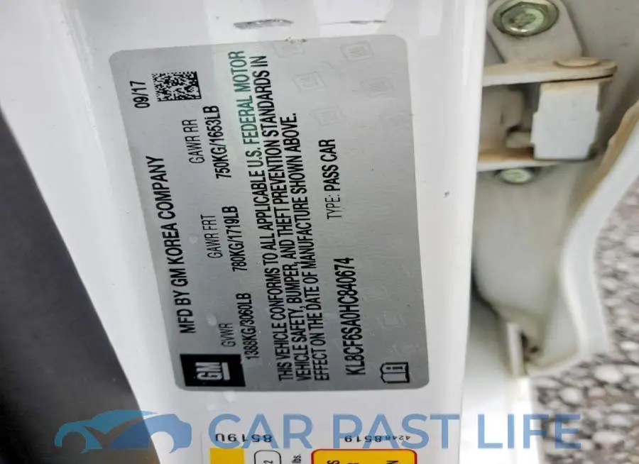 KL8CF6SA0HC840674# 12