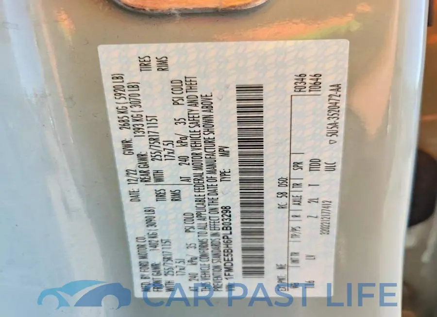 1FMDE5BH6PLB03298# 13
