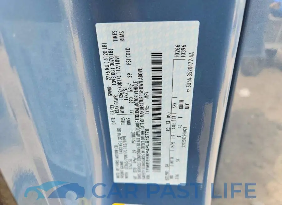 1FMEE5BP4PLB15770# 13