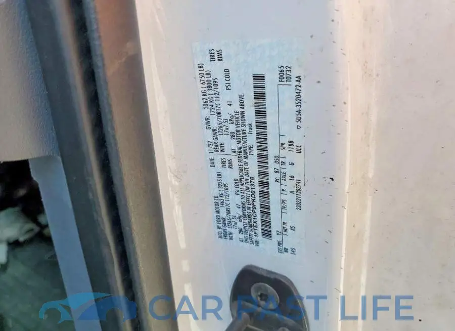 1FTEX1CP9PKD01378# 13