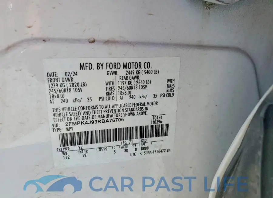 2FMPK4J93RBA76705# 13