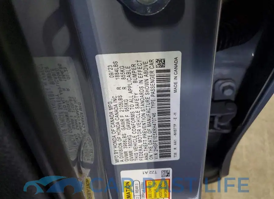 2HGFE1E5XRH470746# 13