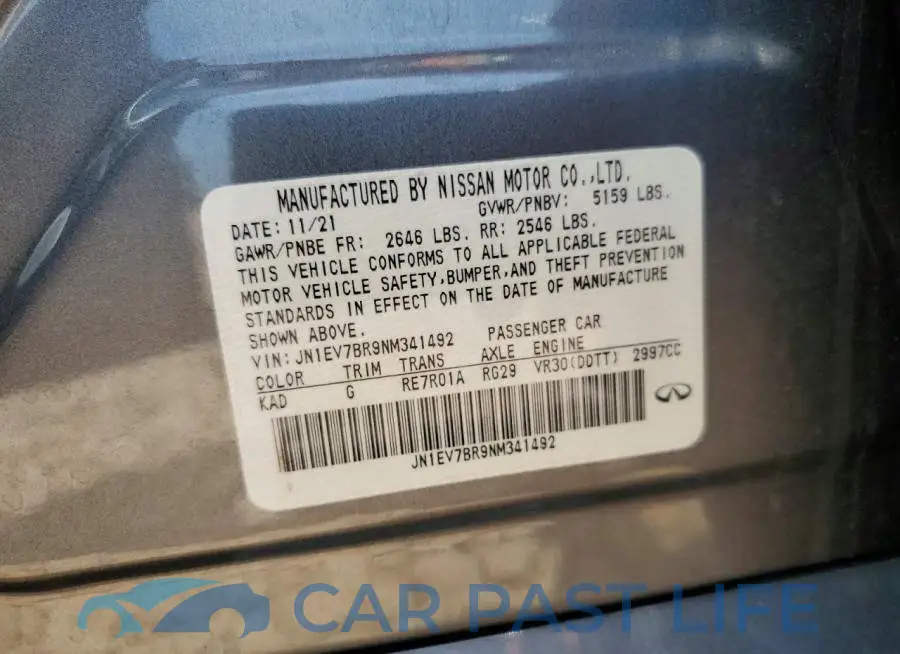 JN1EV7BR9NM341492# 13