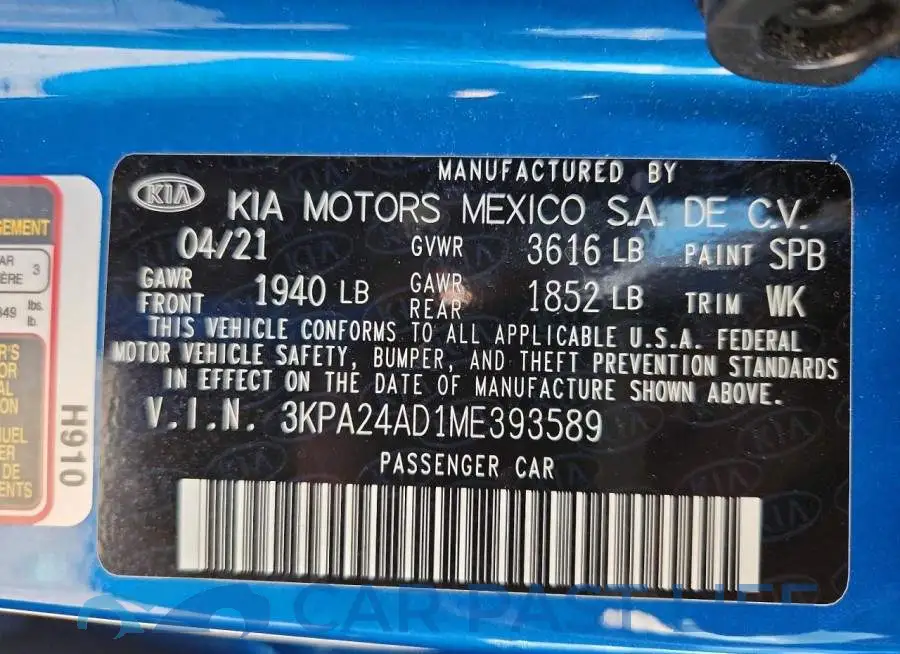3KPA24AD1ME393589# 12