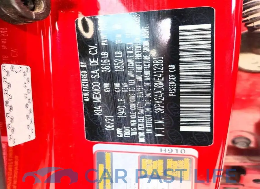 3KPA24AD8ME412381# 12