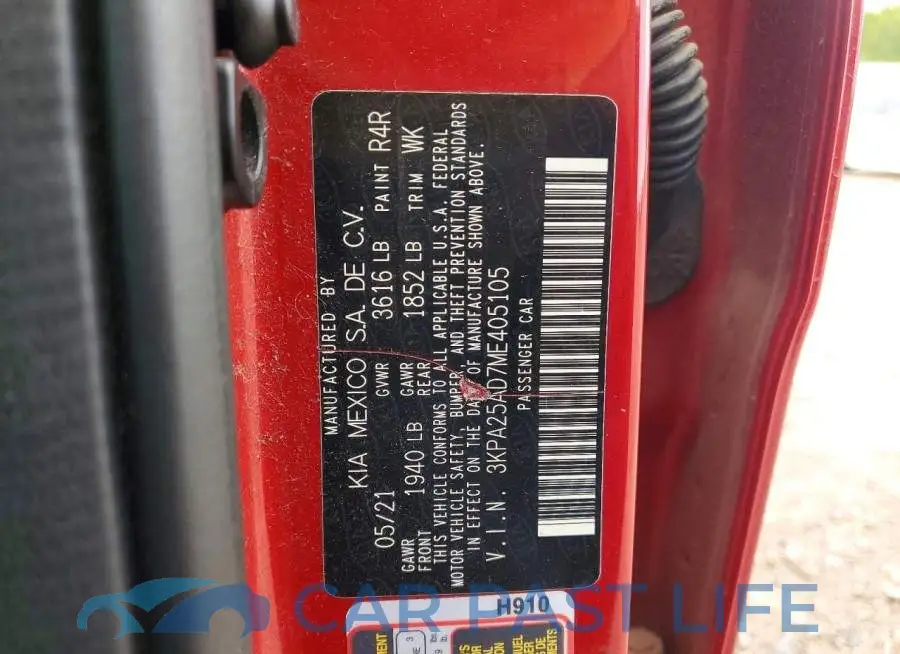 3KPA25AD7ME405105# 12