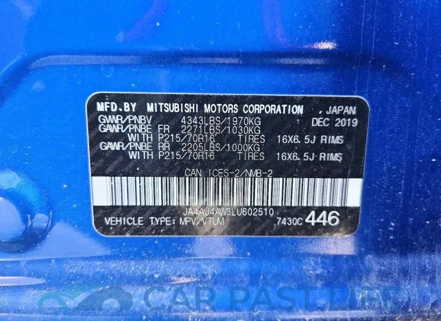 JA4AJ4AW3LU602510# 14