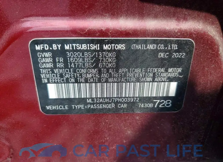 ML32AUHJ7PH003972# 12