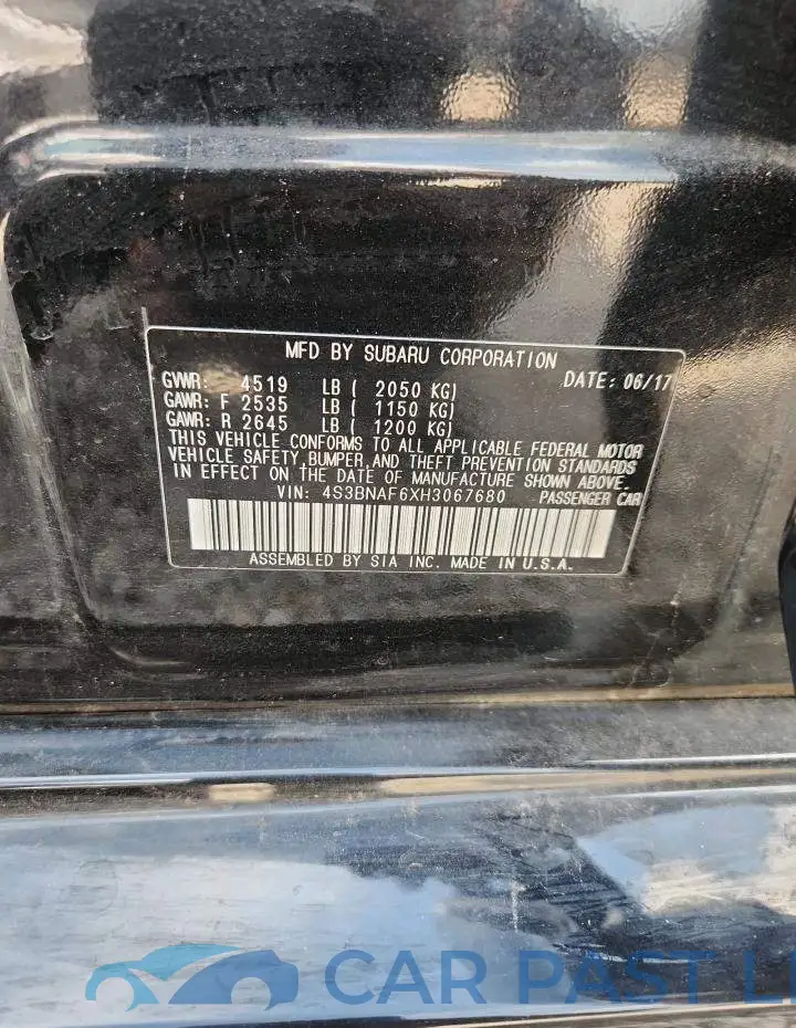 4S3BNAF6XH3067680# 13