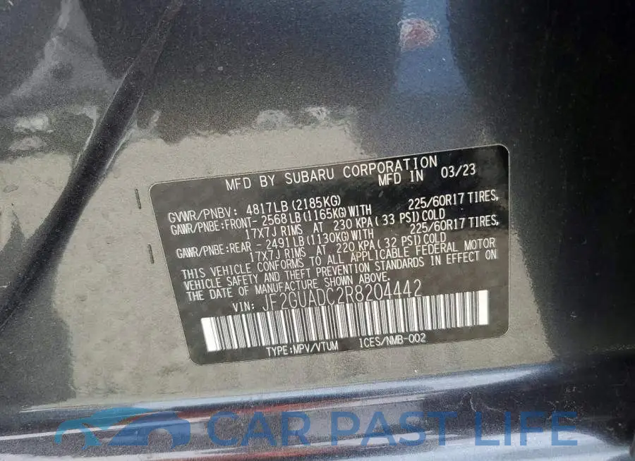 JF2GUADC2R8204442# 14