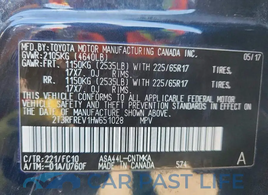 2T3RFREV1HW651028# 13