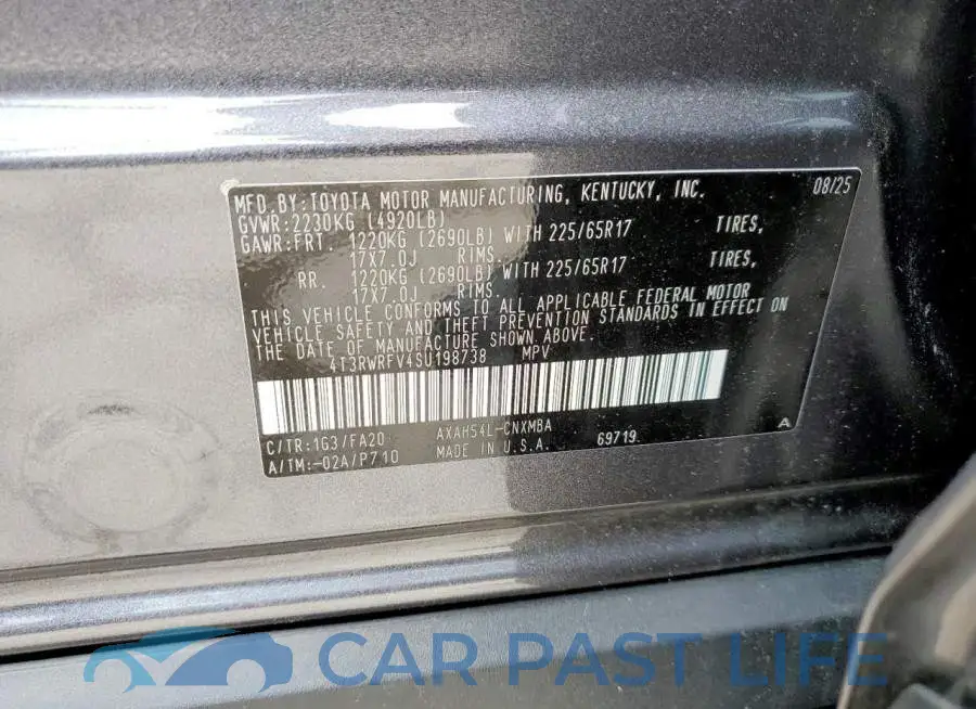4T3RWRFV4SU198738# 14