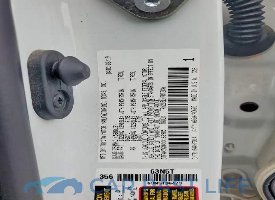 5TFAX5GNXKX162985# 12