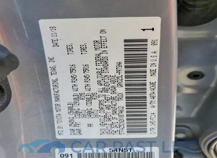 5TFAZ5CN2KX074612# 12