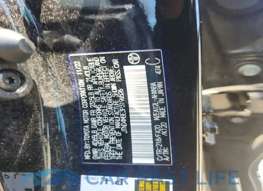 JTND4MBE3P3196526# 12