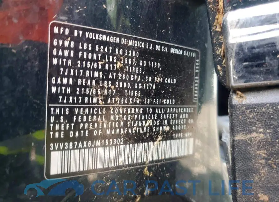 3VV3B7AX6JM153302# 13
