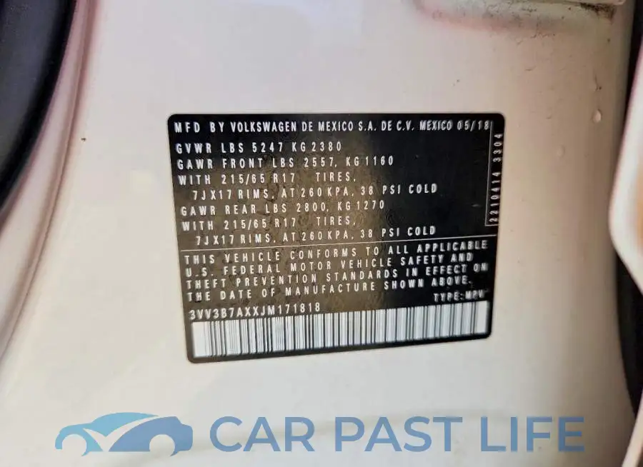 3VV3B7AXXJM171818# 12