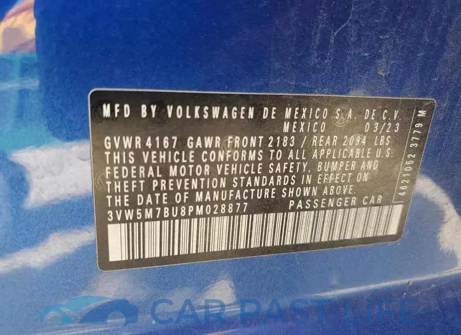 3VW5M7BU8PM028877# 12