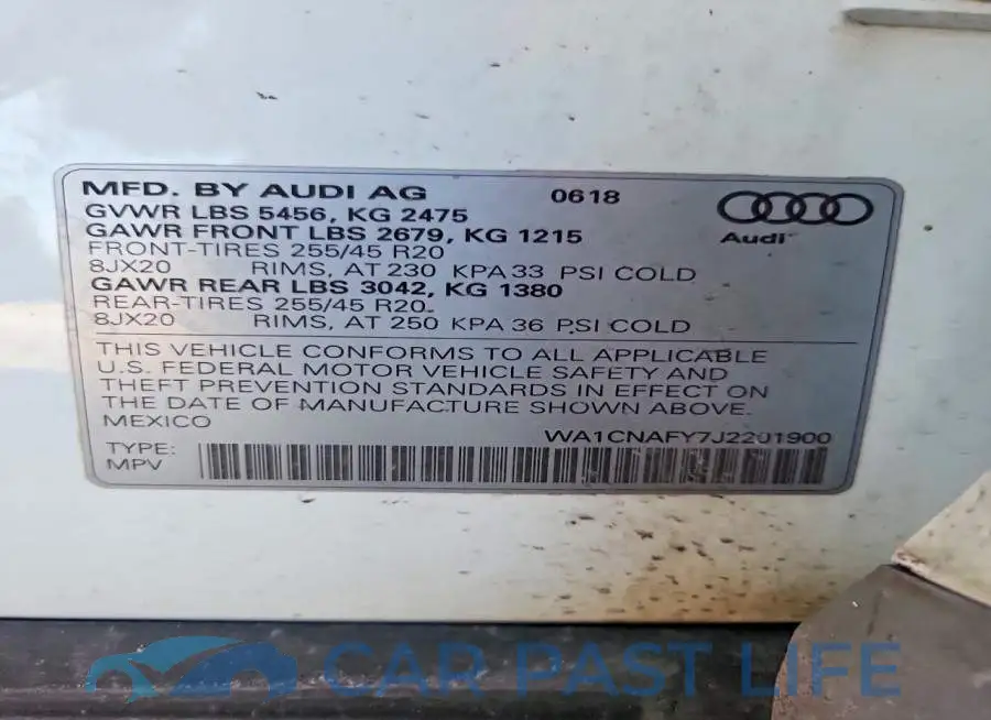 WA1CNAFY7J2201900# 13