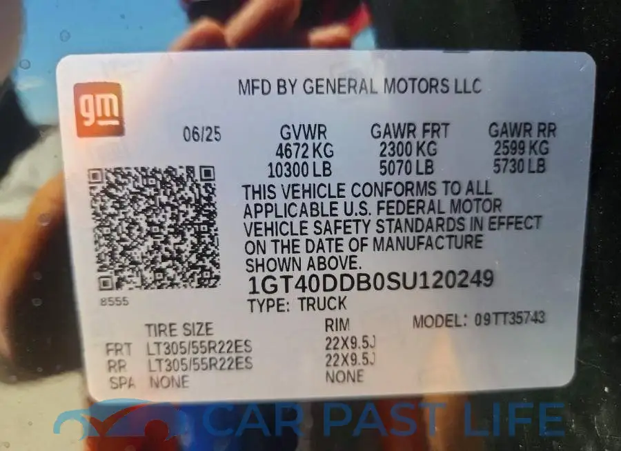 1GT40DDB0SU120249# 12