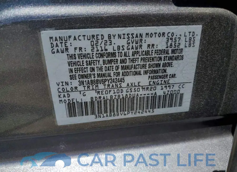 3N1AB8BV6PY242445# 12
