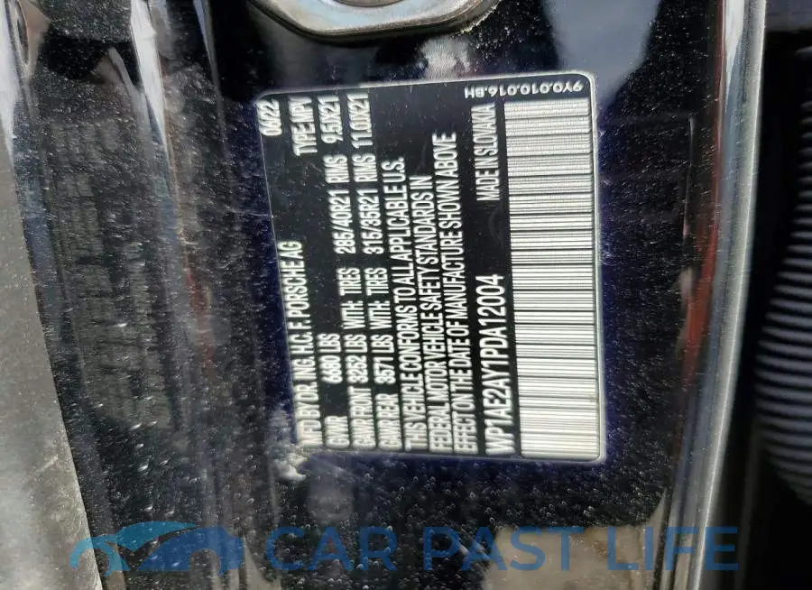 WP1AE2AY1PDA12004# 13