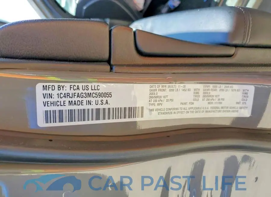 1C4RJFAG3MC590055# 13