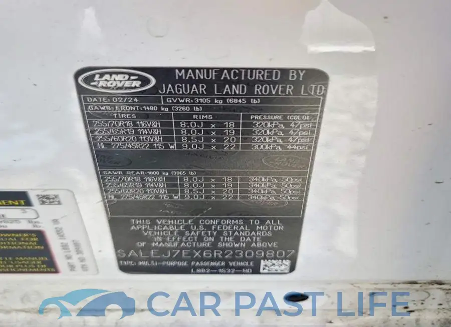 SALEJ7EX6R2309807# 14