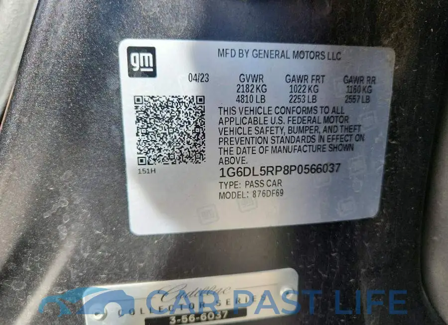 1G6DL5RP8P0566037# 12