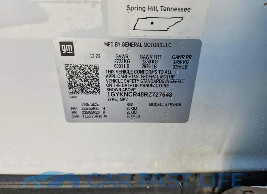 1GYKNCR48RZ727648# 14