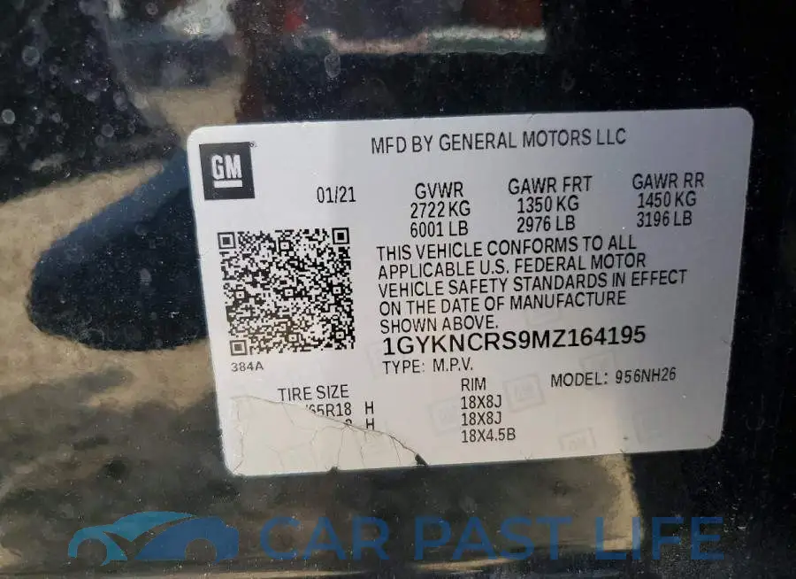 1GYKNCRS9MZ164195# 13
