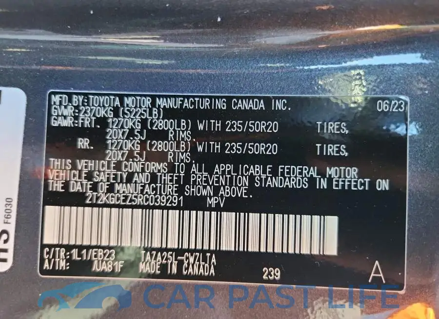 2T2KGCEZ5RC039291# 13