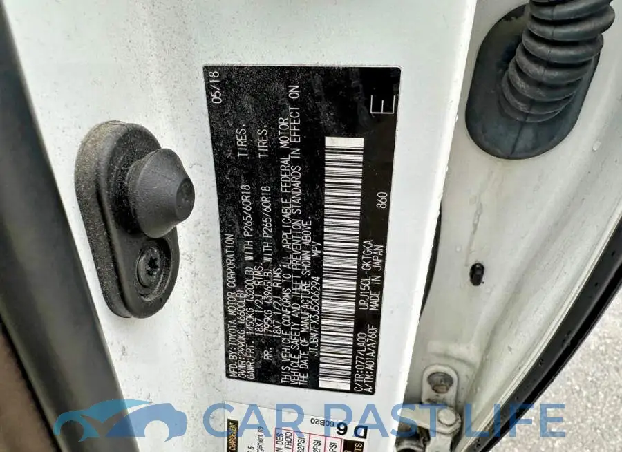 JTJBM7FX3J5206294# 10