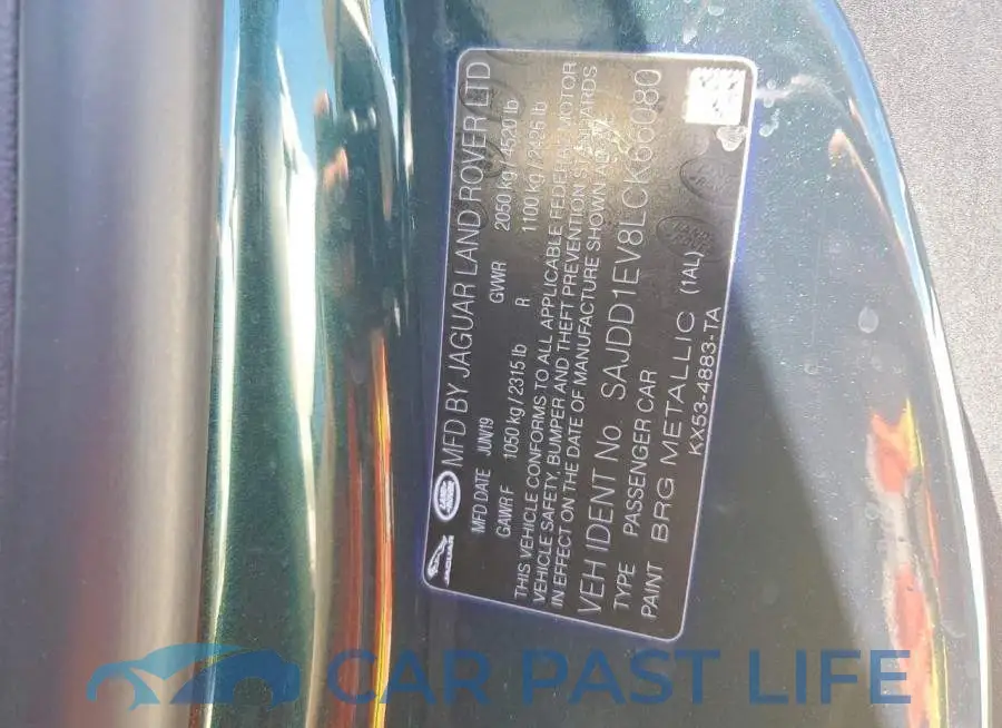 SAJDD1EV8LCK66080# 13